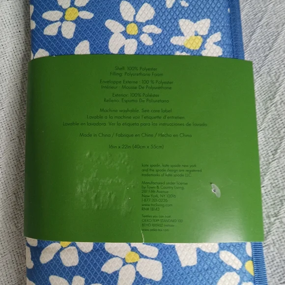 Kate Spade New York Set of 2 Floral Reversible Drying Mats - Picture 5 of 5